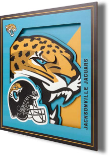 Jacksonville Jaguars 12x12 3D Logo Sign