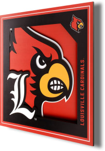 Louisville Cardinals 12x12 3D Logo Sign