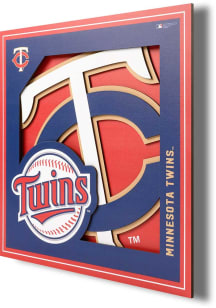 Minnesota Twins 12x12 3D Logo Sign