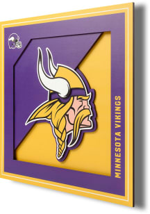 Minnesota Vikings 12x12 3D Logo Sign