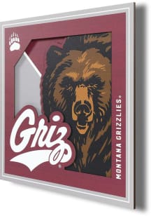 Montana Grizzlies 12x12 3D Logo Sign