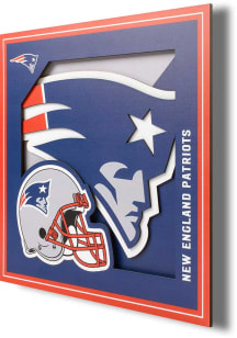 New England Patriots 12x12 3D Logo Sign