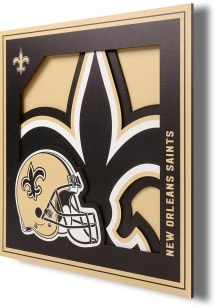 New Orleans Saints 12x12 3D Logo Sign