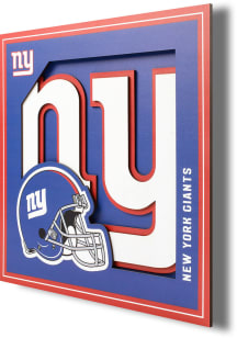 New York Giants 12x12 3D Logo Sign
