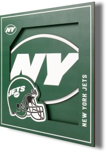 New York Jets 12x12 3D Logo Sign