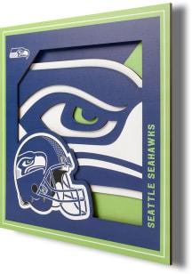 Seattle Seahawks 12x12 3D Logo Sign