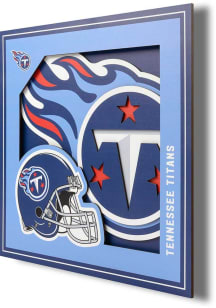Tennessee Titans 12x12 3D Logo Sign