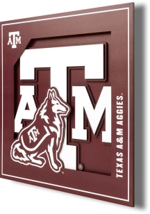Texas A&amp;M Aggies 12x12 3D Logo Sign
