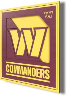 Washington Commanders 12x12 3D Logo Sign