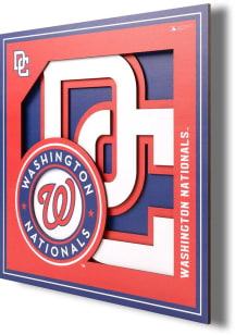 Washington Nationals 12x12 3D Logo Sign