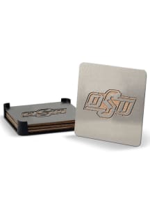 Oklahoma State Cowboys 4 Pack Stainless Steel Boaster Coaster