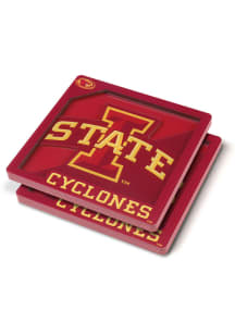 Iowa State Cyclones 3D Logo Series 2 Pack Coaster