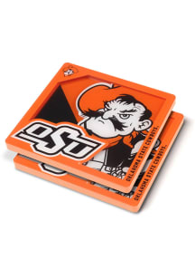 Oklahoma State Cowboys 3D Logo Series 2 Pack Coaster