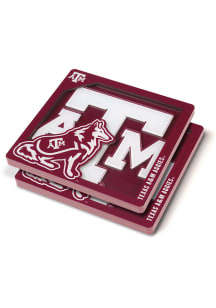 Texas A&amp;M Aggies 3D Logo Series 2 Pack Coaster