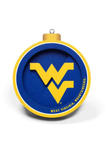 West Virginia Mountaineers 3D Logo Series Ornament