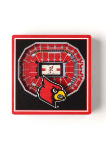 Louisville Cardinals 3D Stadium View Magnet