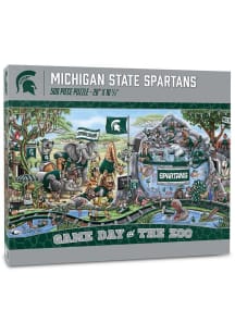 Michigan State Spartans Game Day at the Zoo Puzzle