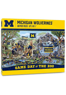 Michigan Wolverines Game Day at the Zoo Puzzle
