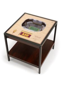 Arizona State Sun Devils 25-Layer Lighted StadiumView Brown End Table