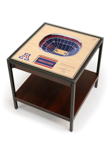 Arizona Wildcats 25-Layer Lighted StadiumView Brown End Table