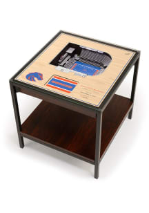 Boise State Broncos 25-Layer Lighted StadiumView Brown End Table