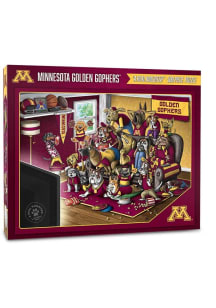 Red Minnesota Golden Gophers Purebred Fans Puzzle