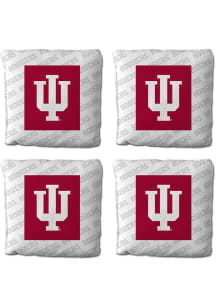 White Indiana Hoosiers 4 pack Corn Hole Bags