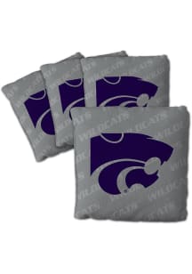 Grey K-State Wildcats 4 pack Corn Hole Bags