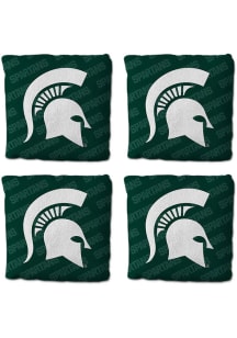 Green Michigan State Spartans 4 pack Design Corn Hole Bags