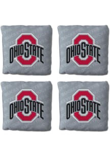 Grey Ohio State Buckeyes 4 pack Design Corn Hole Bags