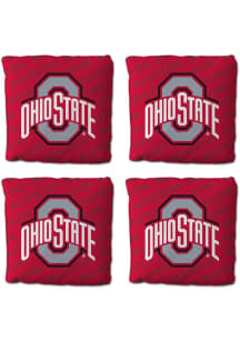 Red Ohio State Buckeyes 4 pack Corn Hole Bags