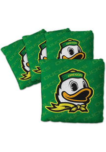 Green Oregon Ducks 4 pack Corn Hole Bags