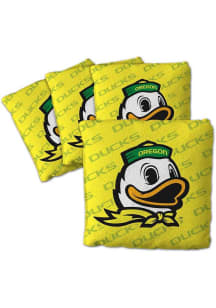 Green Oregon Ducks 4 pack Design Corn Hole Bags