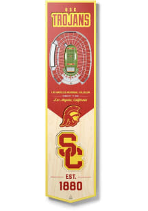 Red USC Trojans 8x32 inch 3D Stadium Banner