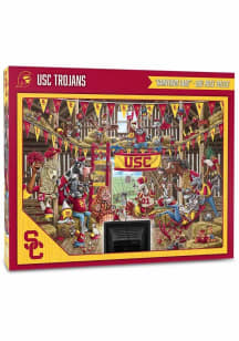 Red USC Trojans 500pc Barnyard Fans Puzzle