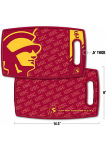 Red USC Trojans Logo Kitchen Cutting Board