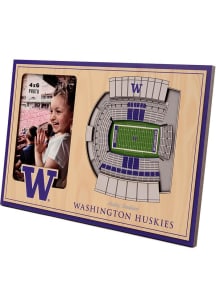 Purple Washington Huskies Stadium View 4x6 Design Picture Frame