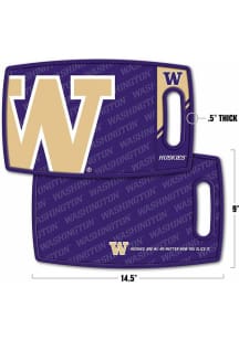 Purple Washington Huskies Logo Kitchen Cutting Board