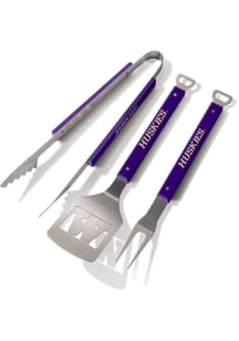 Purple Washington Huskies Spirit 3-Piece BBQ Tool Set