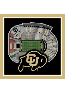 Colorado Buffaloes 3D Stadium View Coaster - Black
