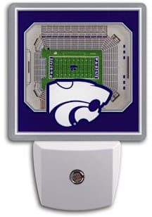 Purple K-State Wildcats 3D Stadium View Night Light