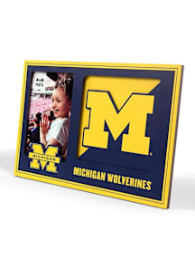 Michigan Wolverines 3D Logo Picture Frame - Yellow