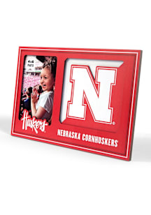Nebraska Cornhuskers 3D Logo Picture Frame - Gold