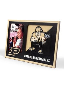 Gold Purdue Boilermakers 3D Logo Picture Frame