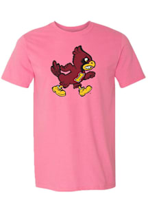 Summit Sportswear Iowa State Cyclones Pink Vintage walking CY Short Sleeve T Shirt