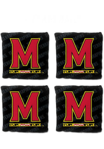 Black Maryland Terrapins 4 pack Corn Hole Bags