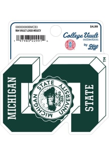 Green Michigan State Spartans R84 Vault Logo Stickers