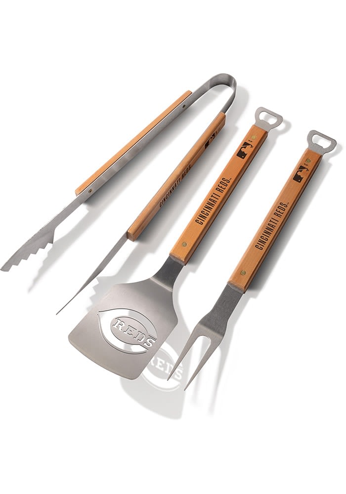 Cincinnati Reds 3 Piece BBQ BBQ Tool Set