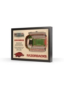 Arkansas Razorbacks 3D Stadium View Wall Art