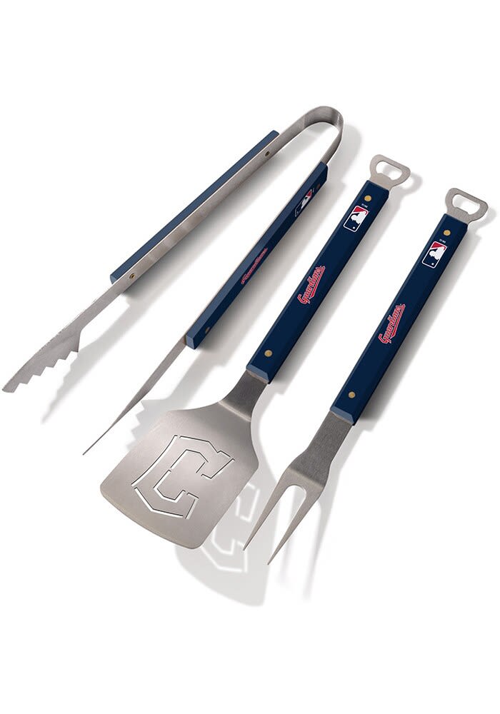 Cleveland Guardians 3-Piece Wood BBQ Tool Set